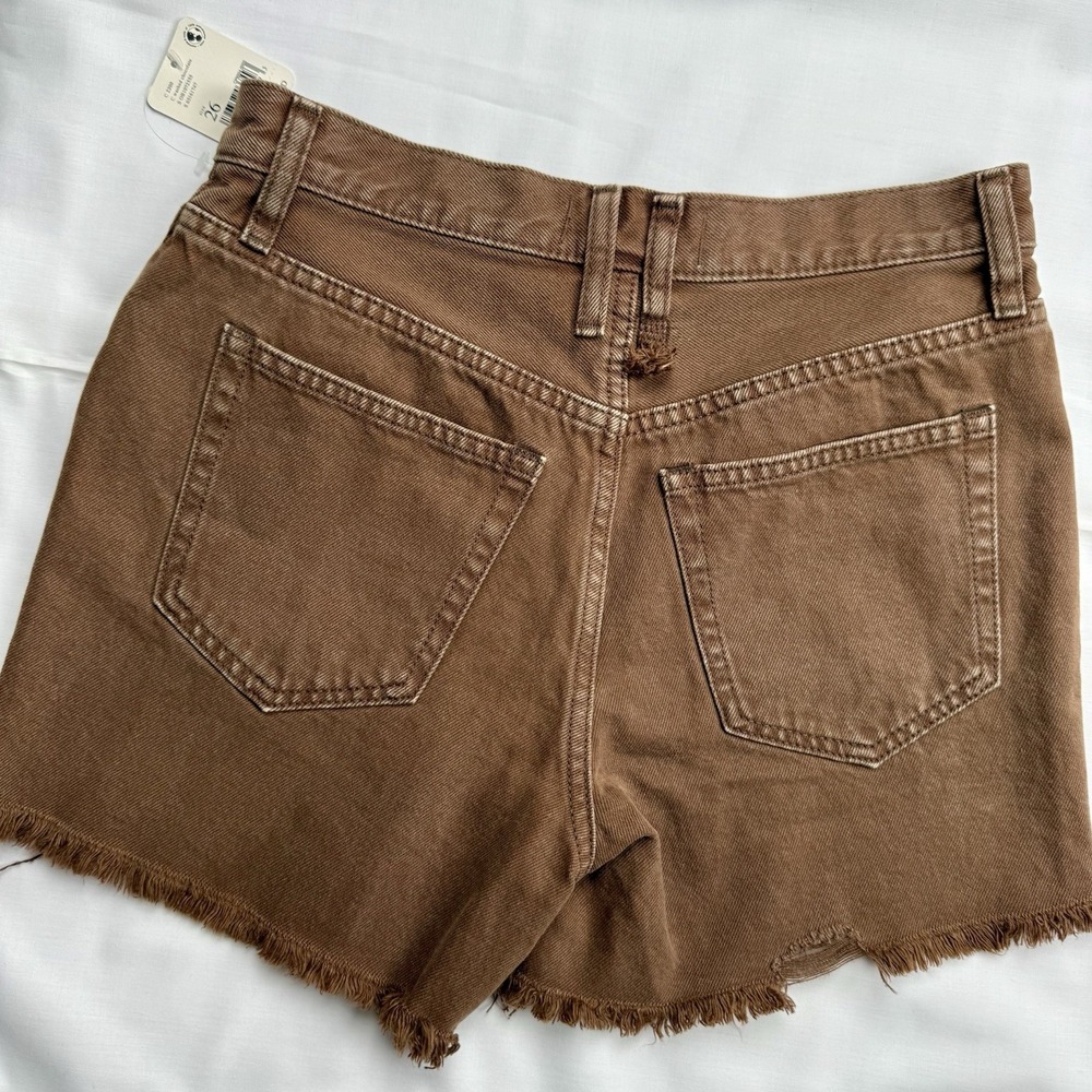 We The‎ Free Makai Brown Women's Denim Shorts Size 2, NWT - Picture 7 of 11